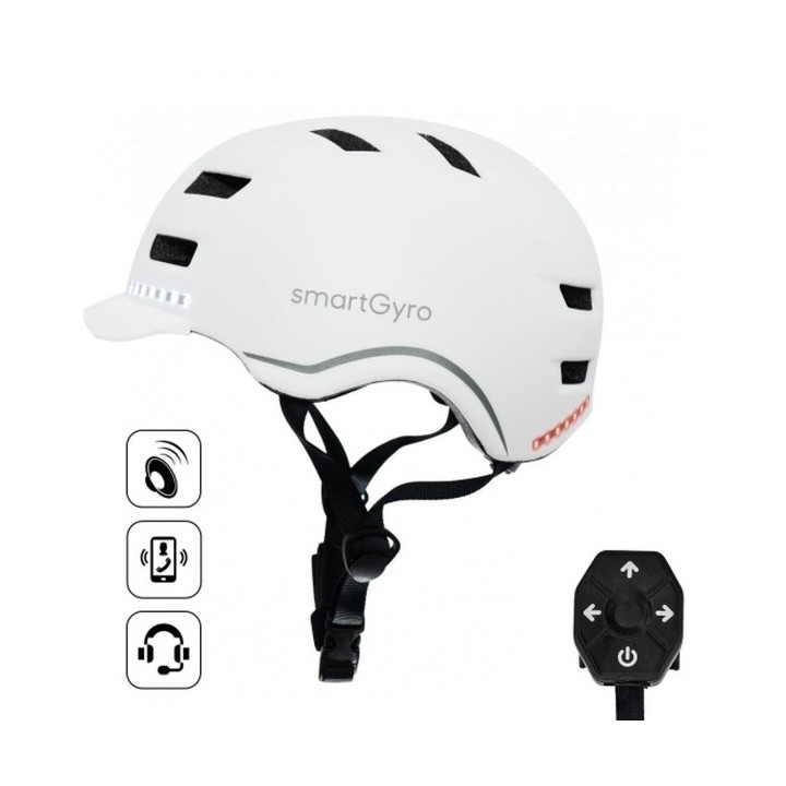 Casque pour Trottinette électrique Smartgyro SMART PRO Blanc