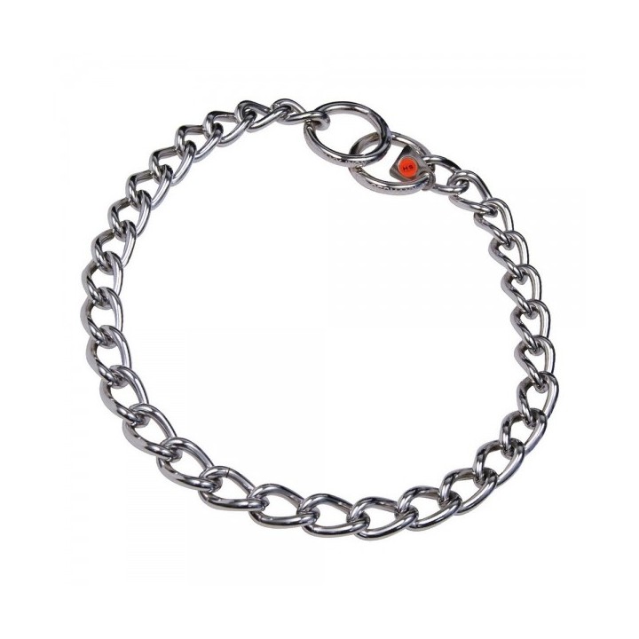 Collier pour Chien Hs Sprenger Maillons Argenté 4 mm Torsadé 65 cm