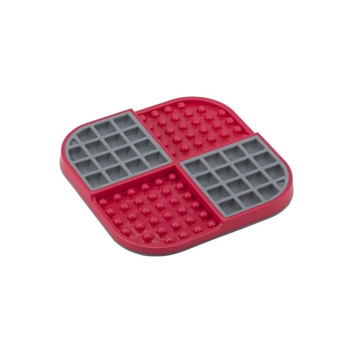 Mangeoire pour chiens Lickimat polypropylène TPR Rouge