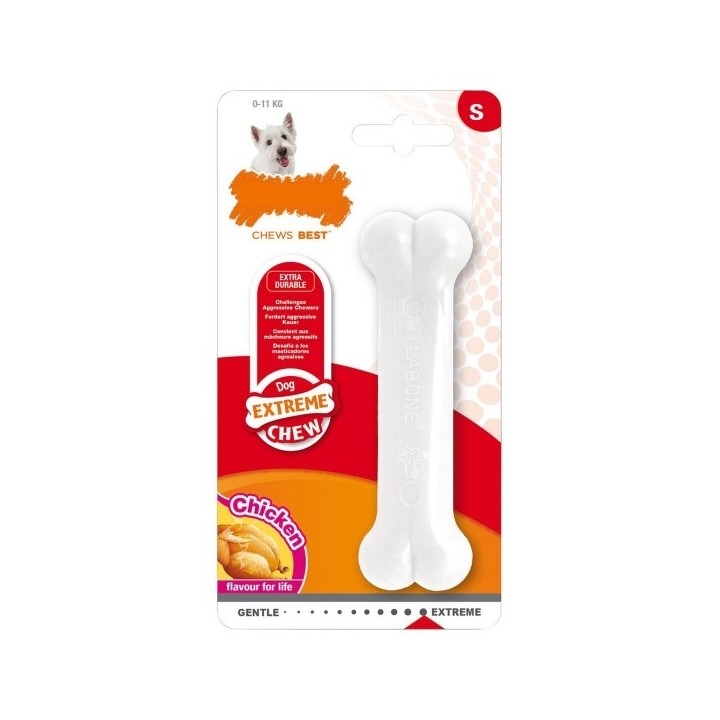 Jouet pour chien Nylabone Extreme Chew Taille S Poulet Nylon