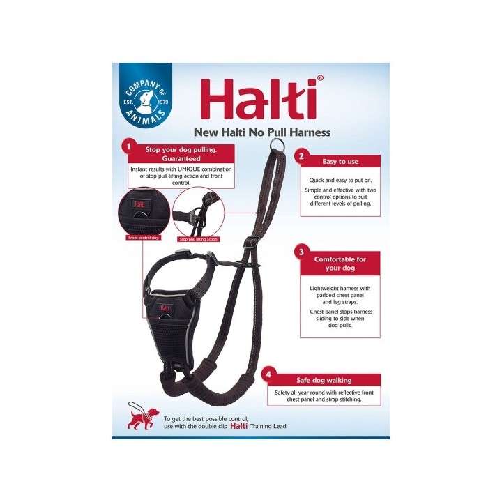 Harnais pour Chien Company of Animals Halti Taille S (26 36 cm)