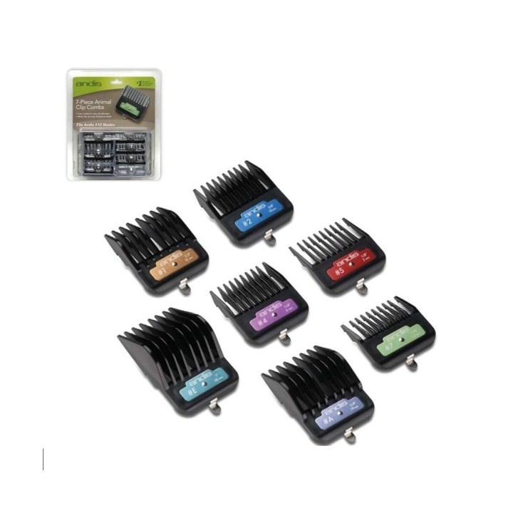 Ensemble de peignes/brosses Andis 51 x 37 x 33 cm 7 Pièces