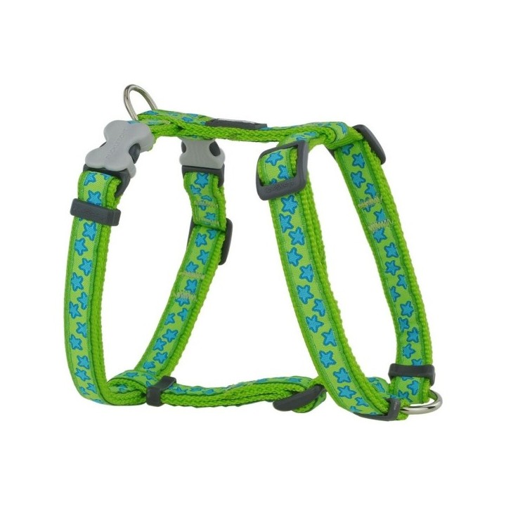 Harnais pour Chien Red Dingo Style Turquoise Étoile Vert 37 61 cm