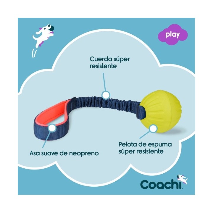 Jouet d'entraînement Coachi TUGGI BALL Bleu