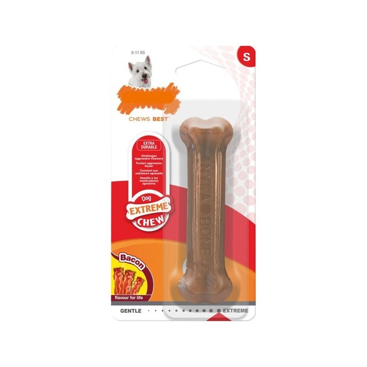 Jouet pour chien Nylabone Dura Chew Bacon Taille S Nylon