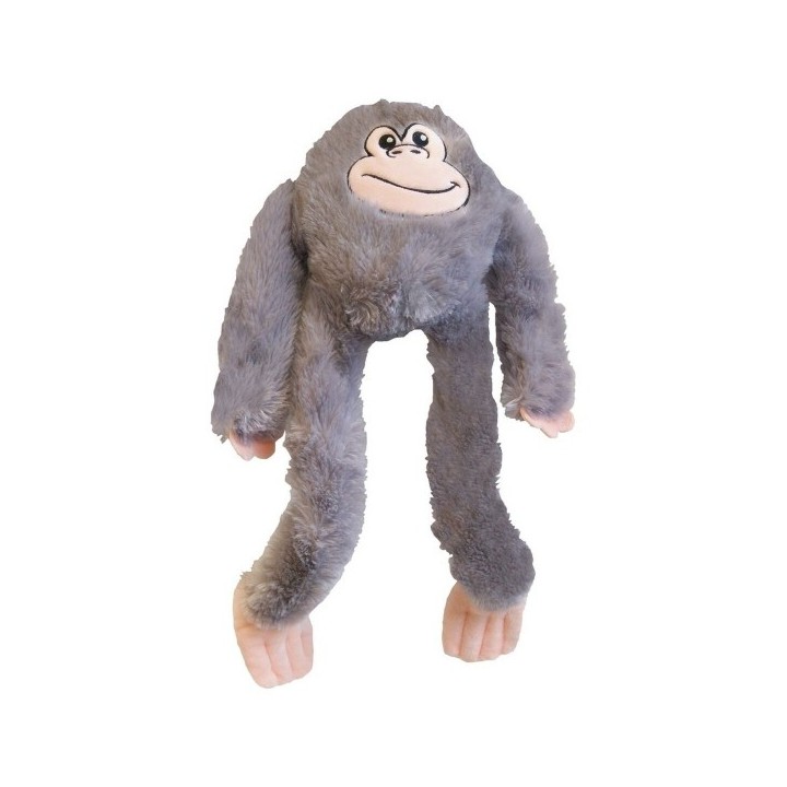 Jouet pour chien en peluche Gloria Iwazaru 11 x 44 x 45 cm Singe Gris