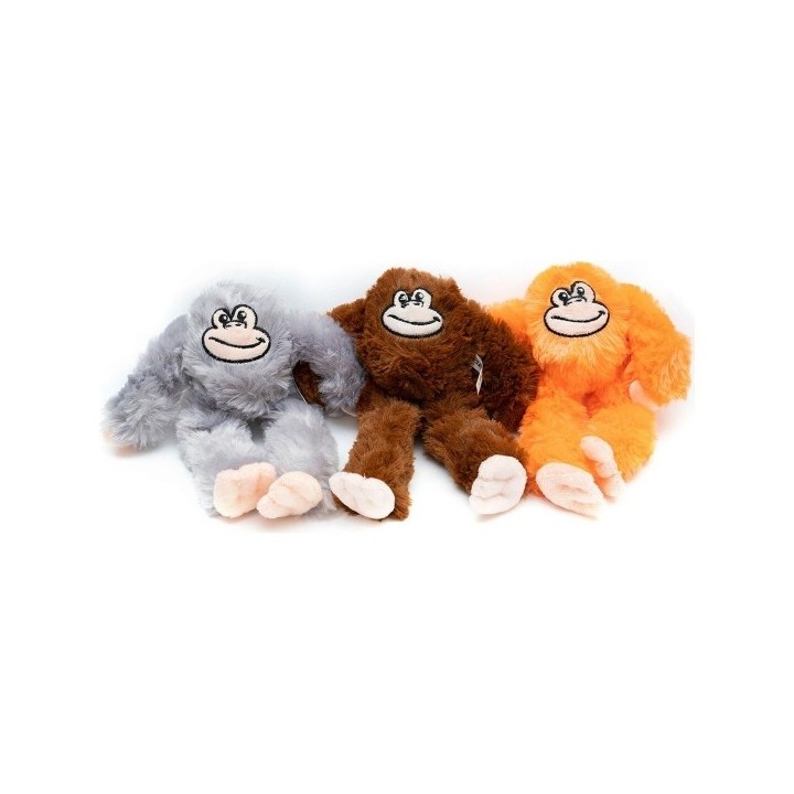 Jouet pour chien en peluche Gloria Iwazaru 11 x 44 x 45 cm Singe Gris