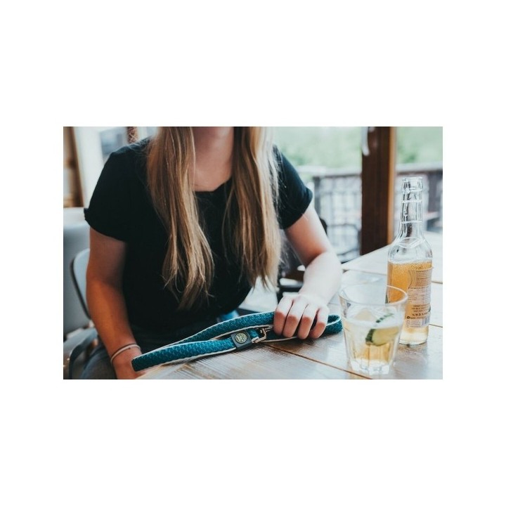 Laisse pour Chien Hunter HILO Turquoise 200 cm