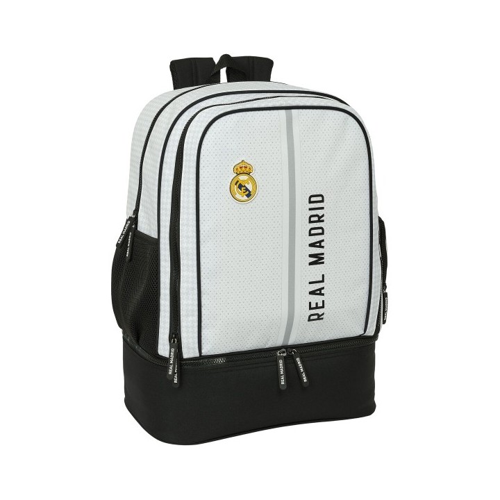 Sac à dos de Sport Real Madrid C.F. 24/25 Blanc Gris 35 x 50 x 24 cm