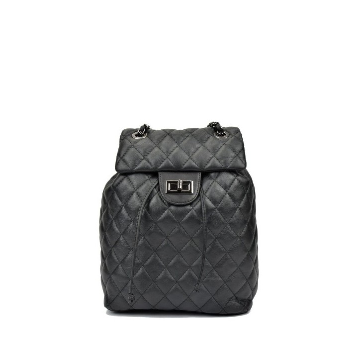 Sac à dos Casual Anna Luchini SS22 AL 2165 NERO Noir 22 x 32 x 11 cm
