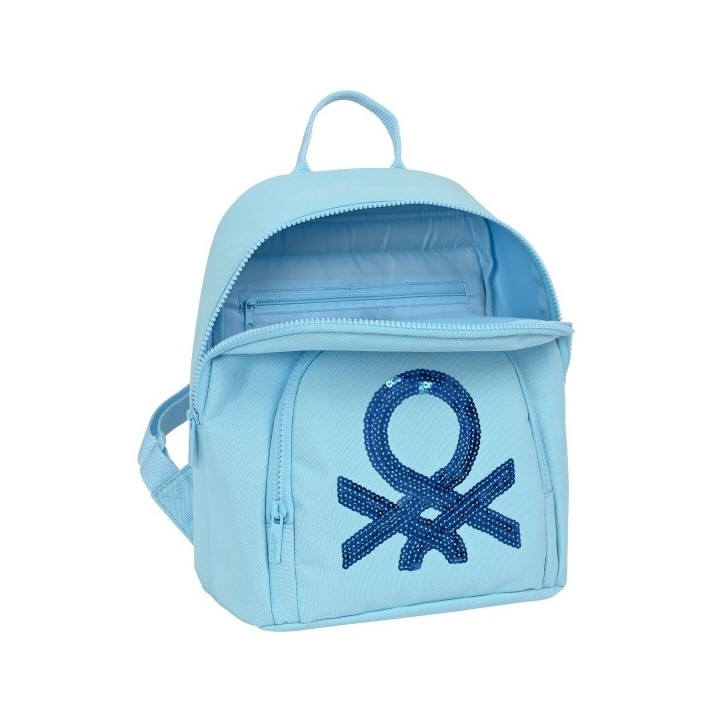 Sac à dos Casual Benetton Sequins Bleu clair 13 L