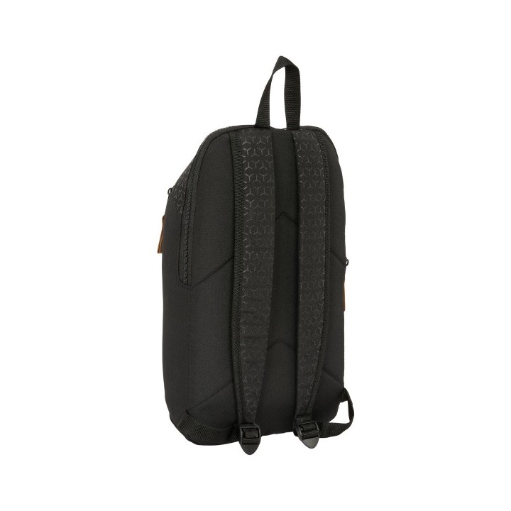 Sac à dos Casual BlackFit8 Old school Noir Gris 22 x 39 x 10 cm