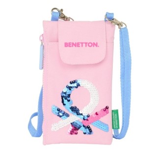 Porte monnaie Benetton Pink Sac pour téléphone portable Rose