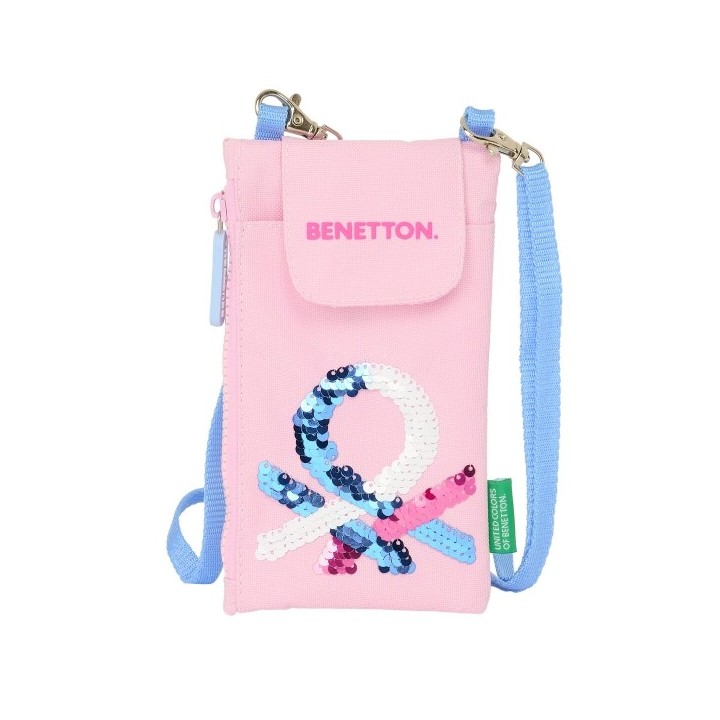 Porte monnaie Benetton Pink Sac pour téléphone portable Rose