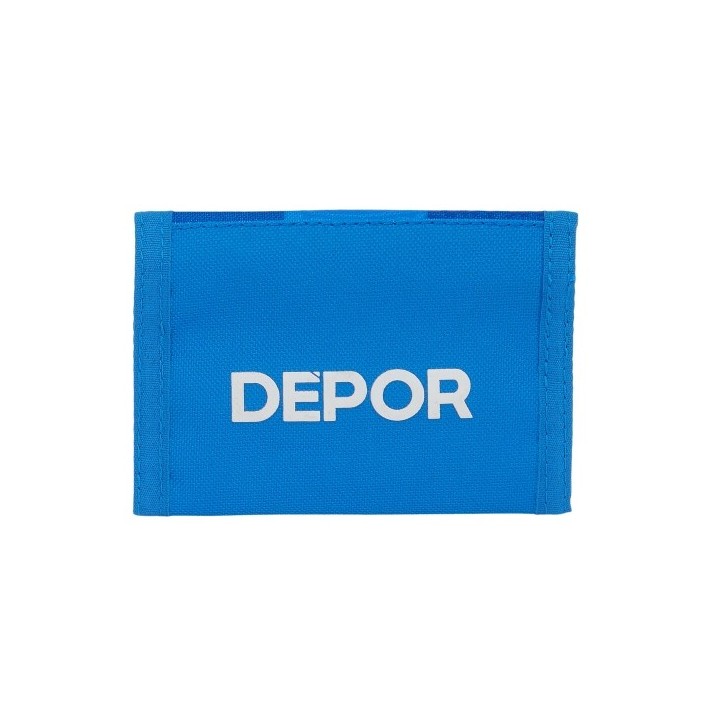 Portefeuille R. C. Deportivo de La Coruña Bleu 12.5 x 9.5 x 1 cm