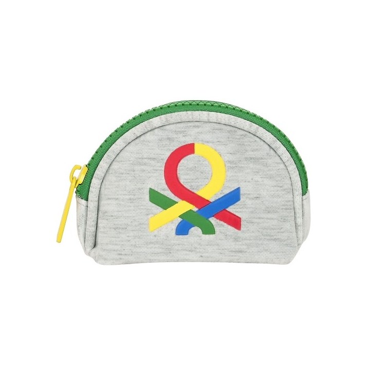 Porte monnaie Benetton Pop Gris (9.5 x 7 x 3 cm)