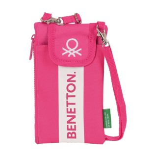 Porte monnaie Benetton Raspberry Protection pour téléphone portable Fuchsia