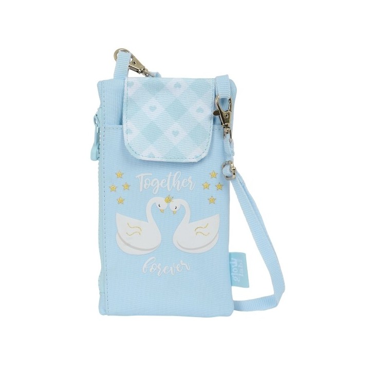 Porte monnaie Glow Lab Cisnes Sac pour téléphone portable Bleu