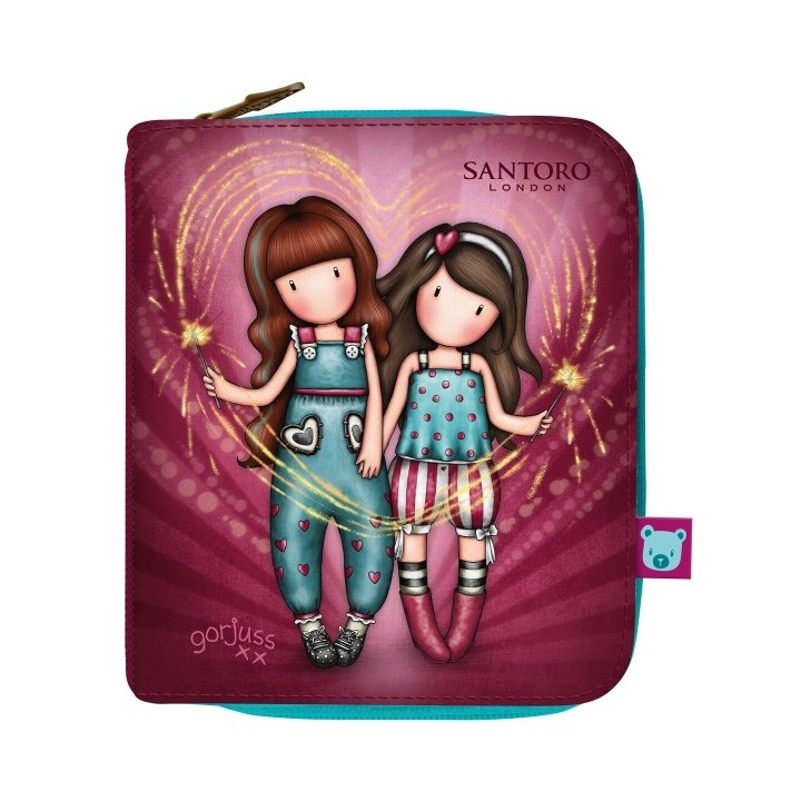 Portefeuille Gorjuss Fireworks Bordeaux 10 x 12 x 3 cm