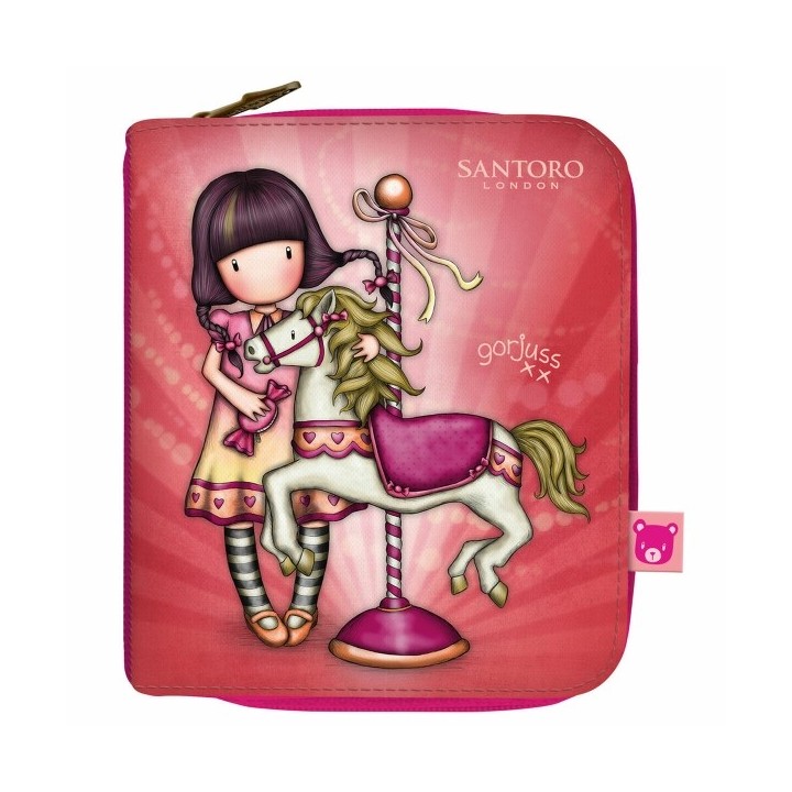 Portefeuille Gorjuss Carousel Saumon 10 x 12 x 3 cm
