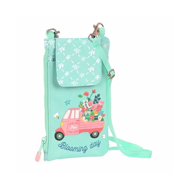 Porte monnaie Glow Lab Pepa Vert Protection pour téléphone portable