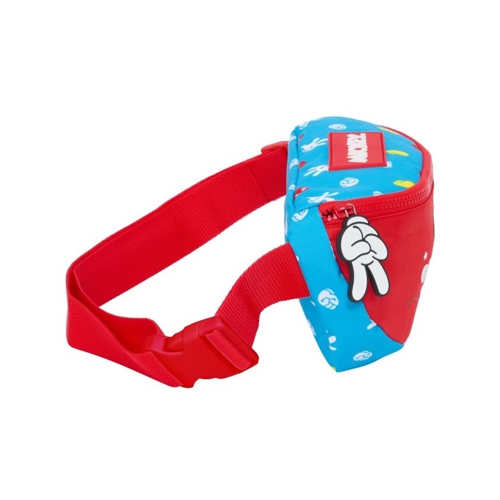 Sac banane Mickey Mouse Clubhouse Fantastic Bleu Rouge 23 x 14 x 9 cm