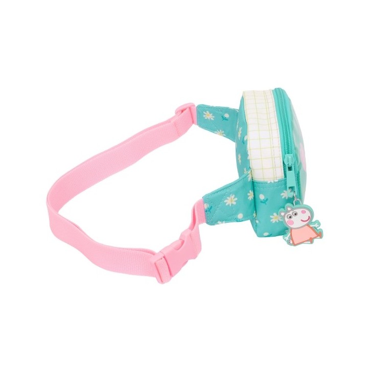 Sac banane Peppa Pig Pretty flowers Jaune Menthe 14 x 11 x 4 cm