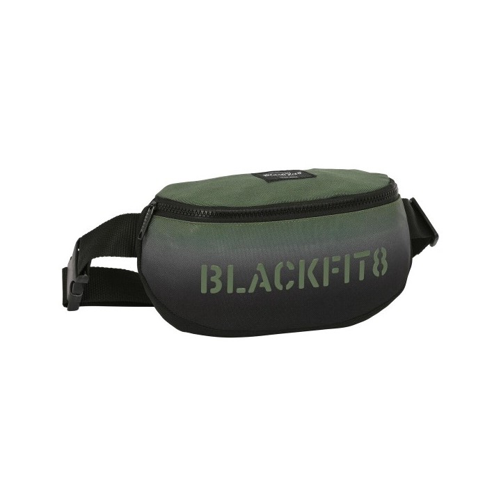 Sac banane BlackFit8 Gradient Noir Vert militaire 23 x 14 x 9 cm