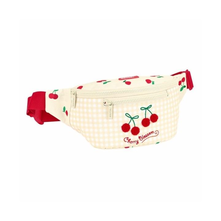 Sac banane Safta Cherry Beige 23 x 12 x 9 cm