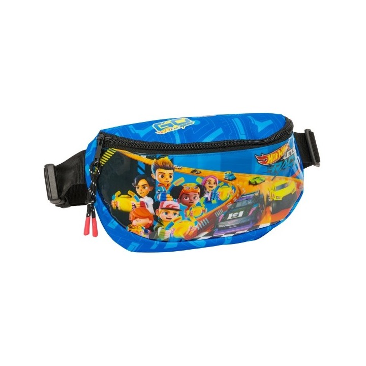 Sac banane Hot Wheels Let's race Bleu Noir 23 x 14 x 9 cm