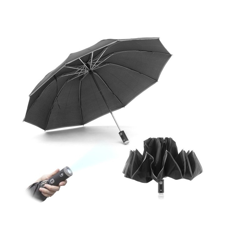 Parapluie Pliable à Fermeture Inversée avec LED Folbrella InnovaGoods