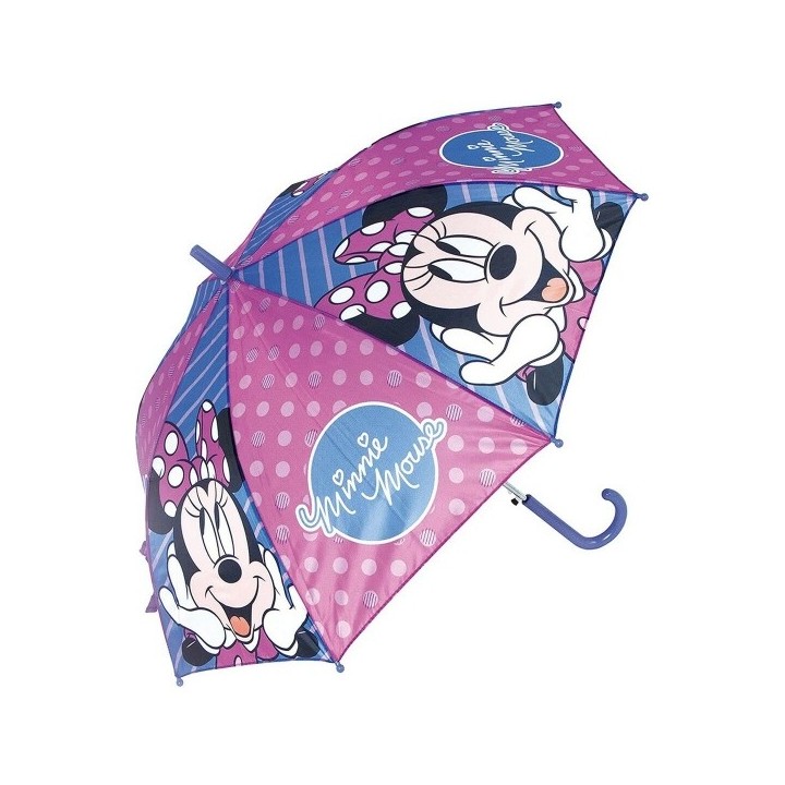 Parapluie Automatique Minnie Mouse Lucky Bleu Rose (Ø 84 cm)