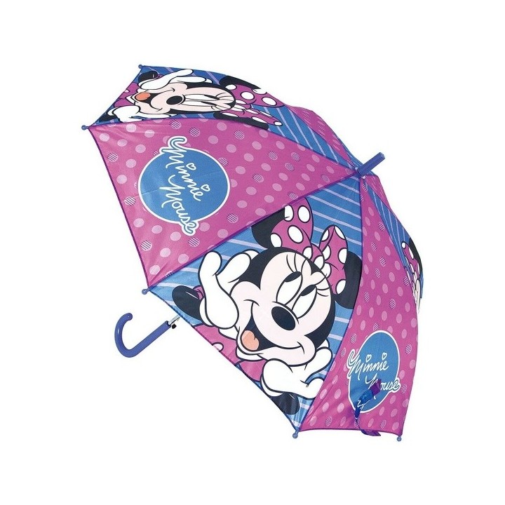 Parapluie Automatique Minnie Mouse Lucky Bleu Rose (Ø 84 cm)