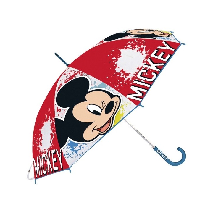 Parapluie Mickey Mouse Happy smiles Rouge Bleu (Ø 80 cm)