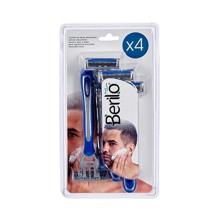 Rasoirs Jetables Berilo 37676 4 Pièces (12 Unités)