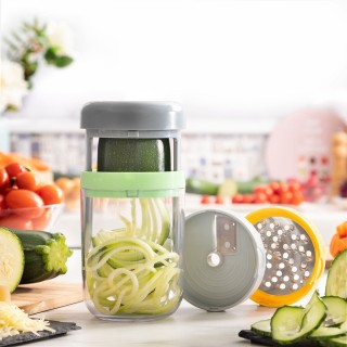 Coupe légumes en Spirale et Râpe à Légumes avec Recettes Vigizer InnovaGoods