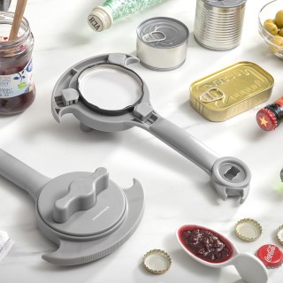 Ouvre boîte Ajustable Multi fonctions pour Bocaux, Conserves et Bouteilles Tapof InnovaGoods