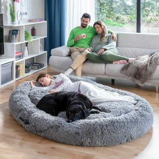 Lit de Chien pour Humains | Human Dog Bed XXL InnovaGoods Beige