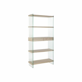 Etagère DKD Home Decor 32,5 x 30 x 86 cm Verre Doré Métal