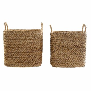 Set de basket DKD Home Decor 44 x 44 x 45 cm Naturel Marron Boho