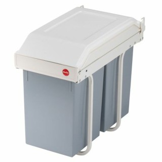 Poubelle à pédale Blanc Plastique 10 L (8 Unités)