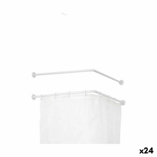 Barre de douche Berilo B0769 Blanc Aluminium 90 x 90 cm Rideau de Douche (18 Unités)