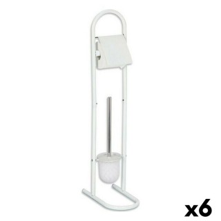 Dérouleur papier toilette avec pot à balai DKD Home Decor MDF Acier (18 x 119 x 70 cm)
