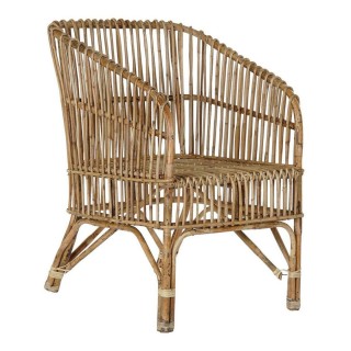 Chaise de jardin DKD Home Decor 99 x 71 x 147 cm Métal Terre cuite rotin synthétique Blanc