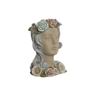 Cache pot Home ESPRIT Multicouleur Crème Magnésium chica 32 X 30 X 48 cm
