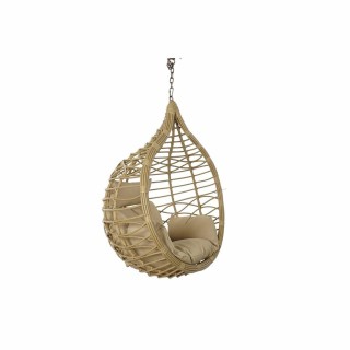 Fauteuil de jardin suspendu DKD Home Decor 90 x 70 x 110 cm Gris rotin synthétique Aluminium (92 x 70 x 113 cm)