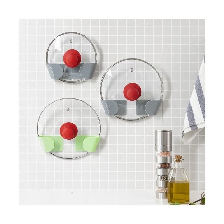 Set de 3 Supports Mural Adhésif pour Couvercle de Cuisine Smarack InnovaGoods