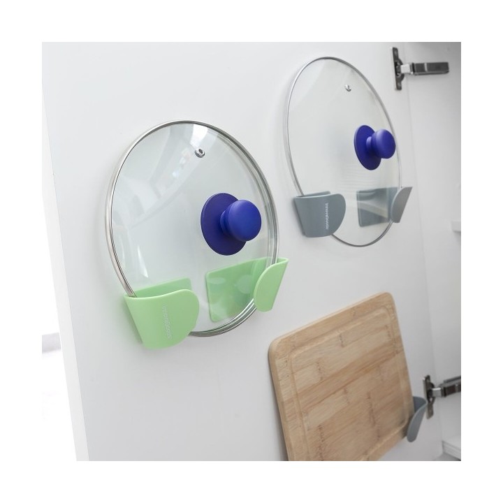 Set de 3 Supports Mural Adhésif pour Couvercle de Cuisine Smarack InnovaGoods
