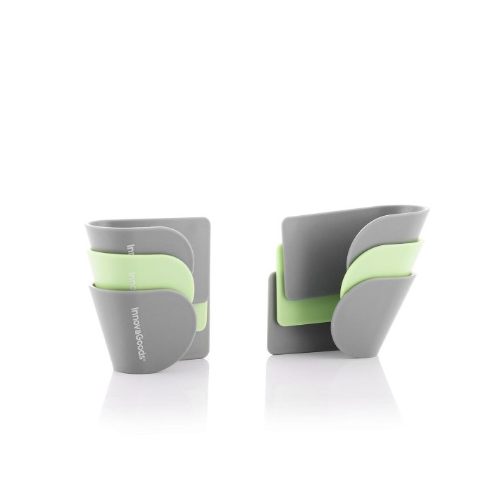 Set de 3 Supports Mural Adhésif pour Couvercle de Cuisine Smarack InnovaGoods