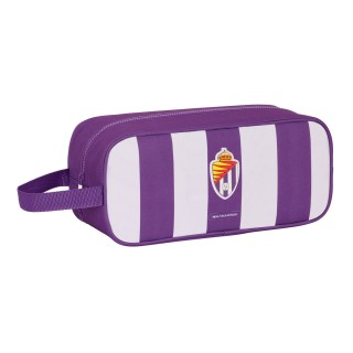 Range Chaussures de Voyage Real Valladolid C.F. Blanc Violet 34 x 15 x 14 cm